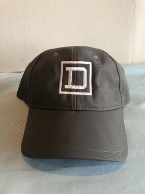 Gray Initial "D" CapAmerica Baseball Hat Cap #F27